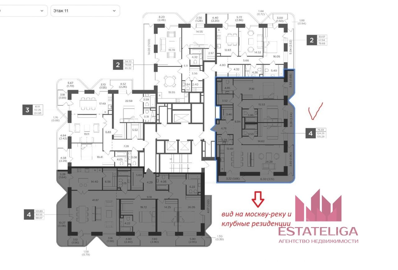 Продажа 4-комн квартиры на вторичном рынке улица Эдуарда Стрельцова, 2к2