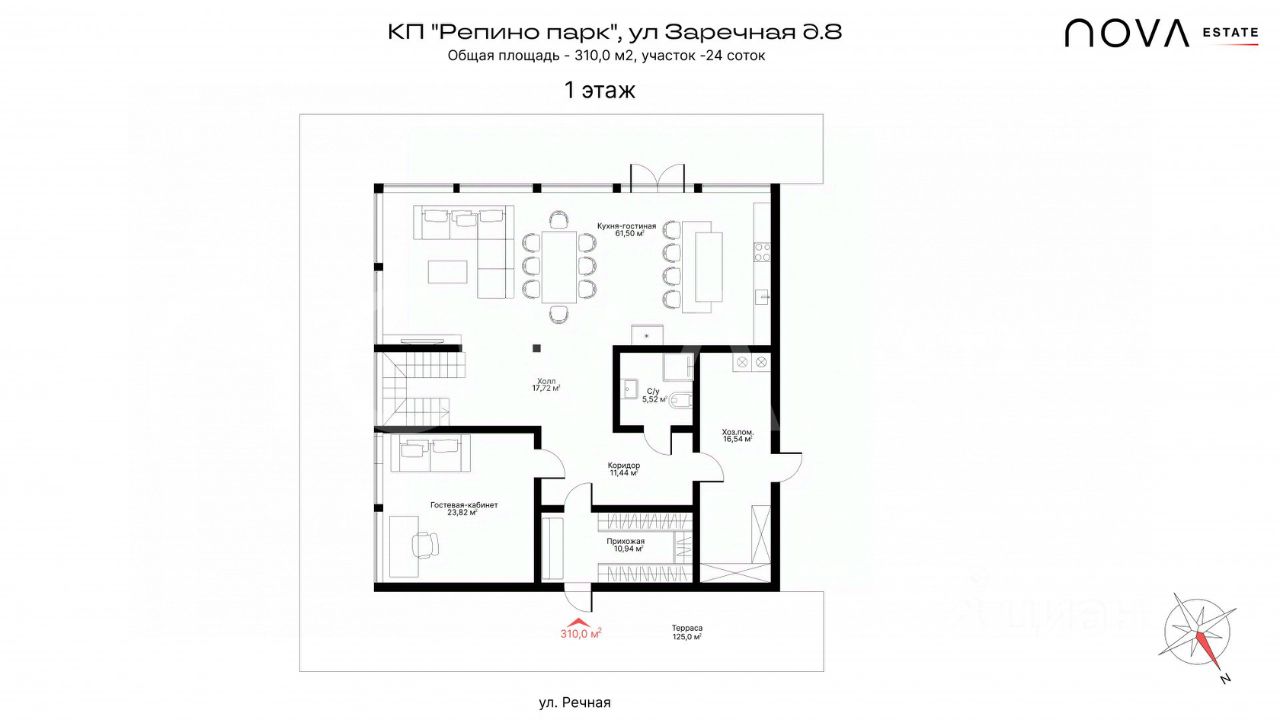 Продажа дома Охтинский парк кп, д. Энколово, улица Речная,  д. 8