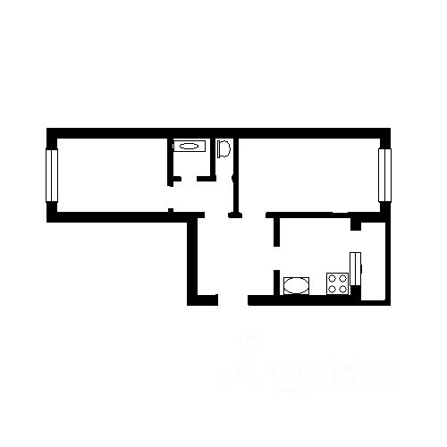 2-комн квартира Отрадное, Советская улица, 21