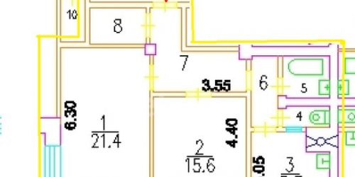 2-комн квартира Кожуховская 6-я ул,  д. 24