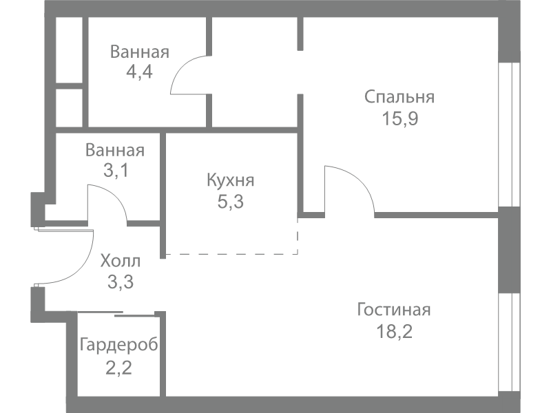 Продажа 1-комн квартиры в новостройке Москва г., Сколковское ш.,  к. 4