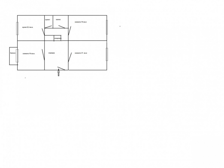 Продажа 3-комн квартиры на вторичном рынке Гастелло ул. ,  д. 10
