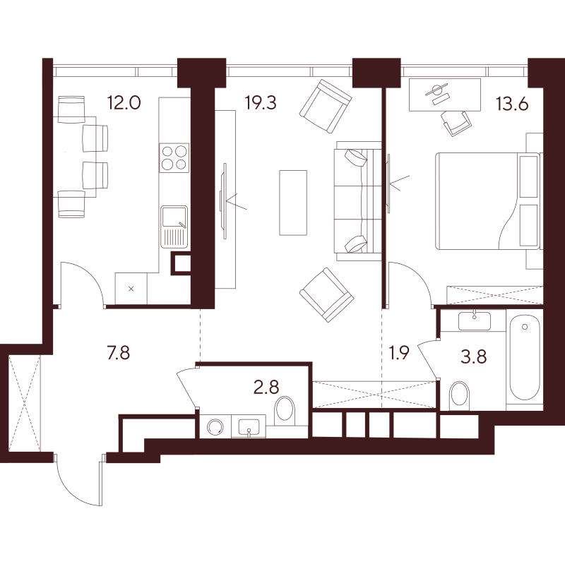 Продажа 2-комн квартиры в новостройке Москва г., Куусинена ул.,  к. D1