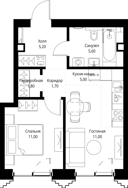 Продажа 1-комн квартиры в новостройке Москва г., Верейская ул.,  к. SET.1.2