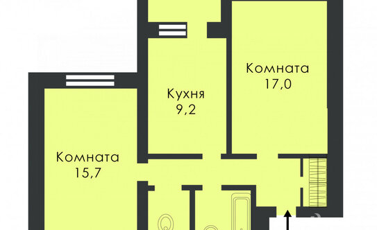 Продажа 2-комн квартиры на вторичном рынке Плотников переулок,  д. 5