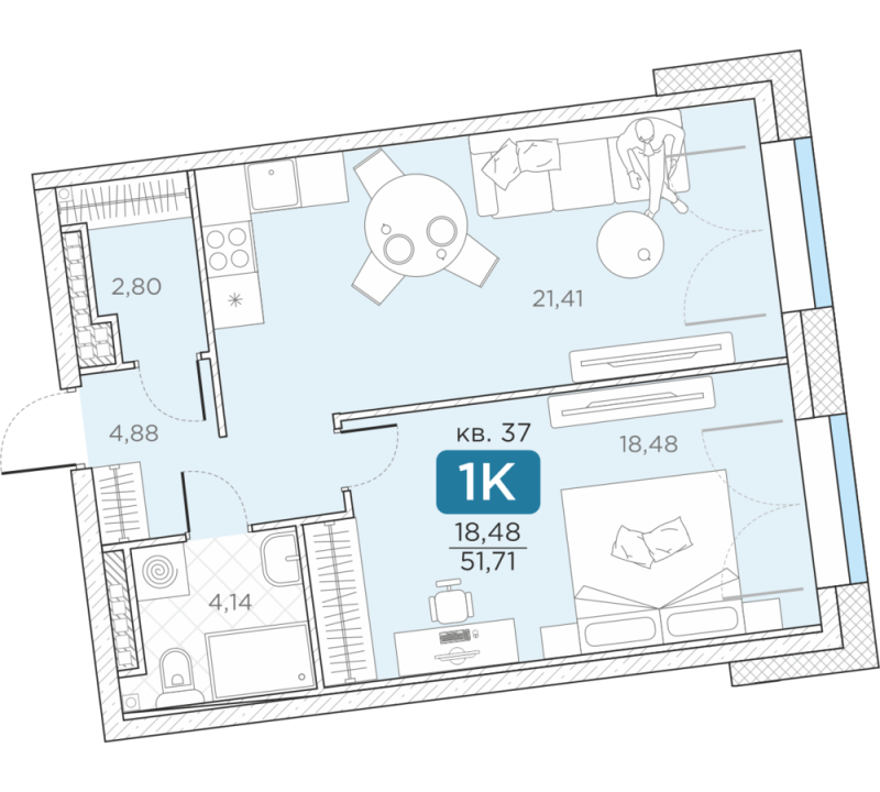 Продажа 1-комн квартиры в новостройке Санкт-Петербург г., Новгородская ул.,  к. 14А