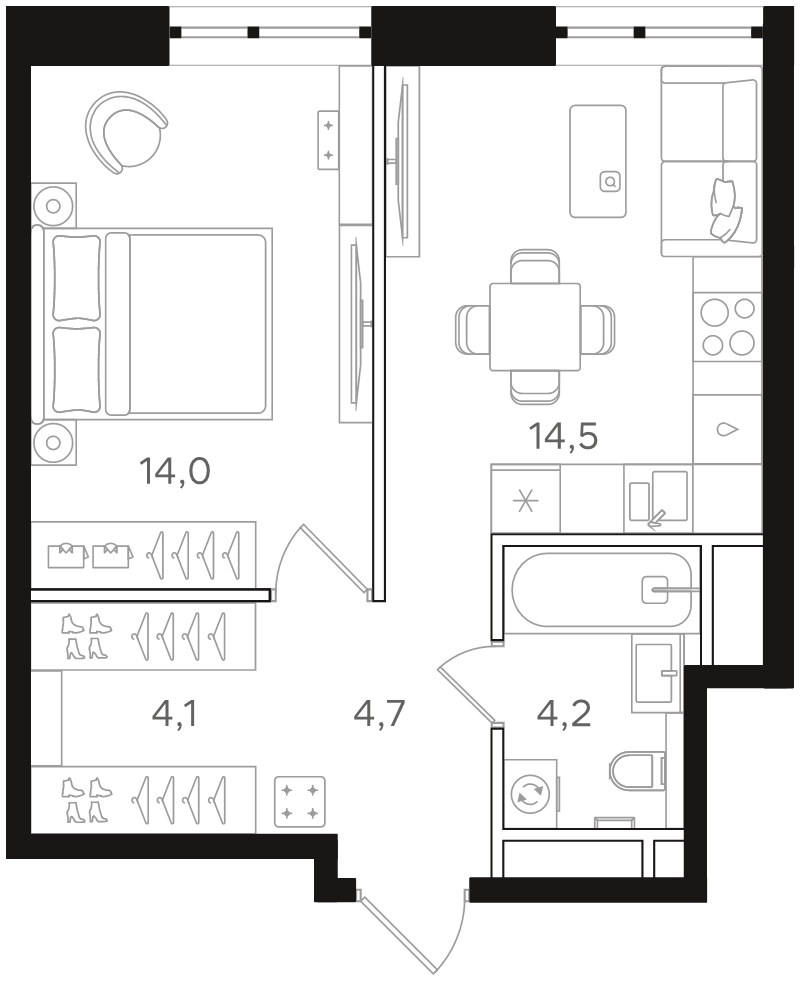 Продажа 1-комн квартиры в новостройке Москва г., Ленинградское ш.,  к. 8.2