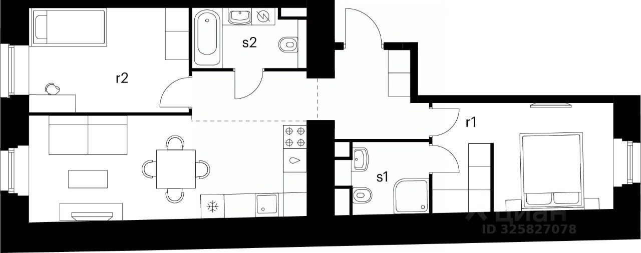 Продажа 2-комн квартиры на вторичном рынке Кантемировская улица, 11Р