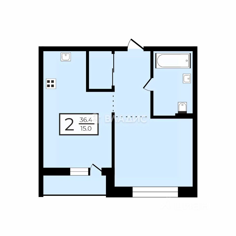 Продажа 2-комн квартиры на вторичном рынке улица Яворки, 1к6