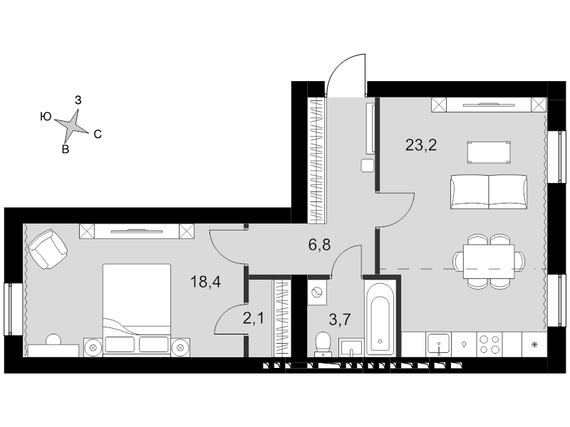 Продажа 1-комн квартиры в новостройке Апрелевка г., Декабристов ул.,  к. 45