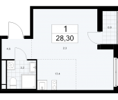 Продать Квартиры в новостройке Марушкинское пос., Боровское ш.   1.2