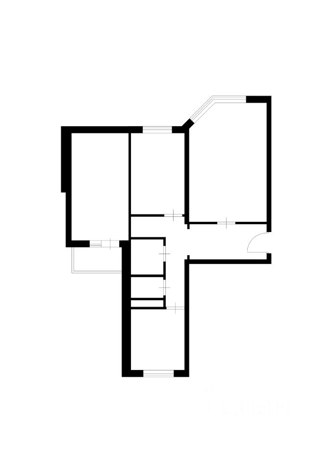 Аренда 3-комн квартиры на вторичном рынке Одинцово, улица Маковского, 24