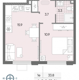 Продажа 1-комн квартиры в новостройке Москва г., Производственная ул.,  к. 2.6