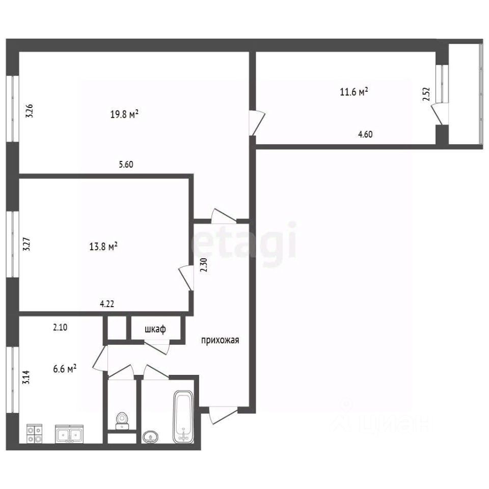 Продажа 3-комн квартиры на вторичном рынке Давыдковская улица, 10К6