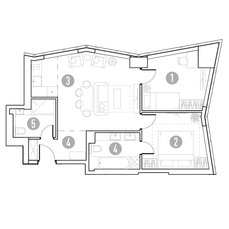 Продажа 2-комн квартиры в новостройке Москва г., Горбунова ул.,  к. 1