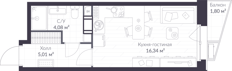 Продажа студии Сертолово г., Дмитрия Кожемякина ул.,  к. 9