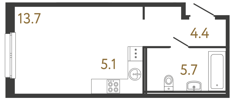 Продажа студии Санкт-Петербург г., Обводного кан. наб.,  к. 1