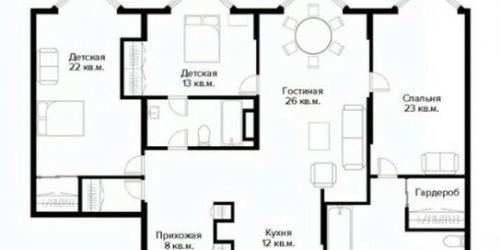 4-комн квартира Чапаевский пер,  д. 3