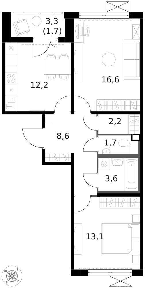 Продажа 2-комн квартиры на вторичном рынке Ленинградское шоссе,  д. 228,  к. 4