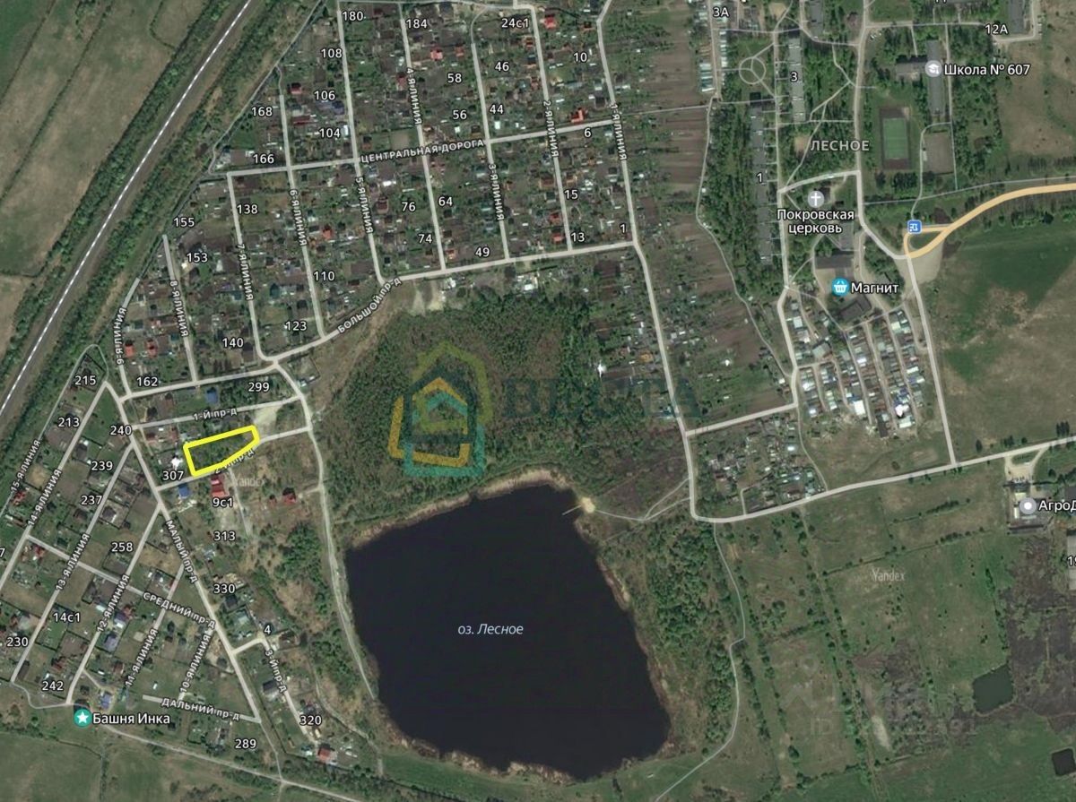 Продажа земли Пушкин, Заозерное СНТ, 311