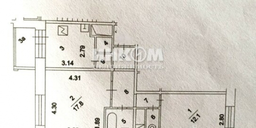 2-комн квартира Рублевское ш,  д. 79