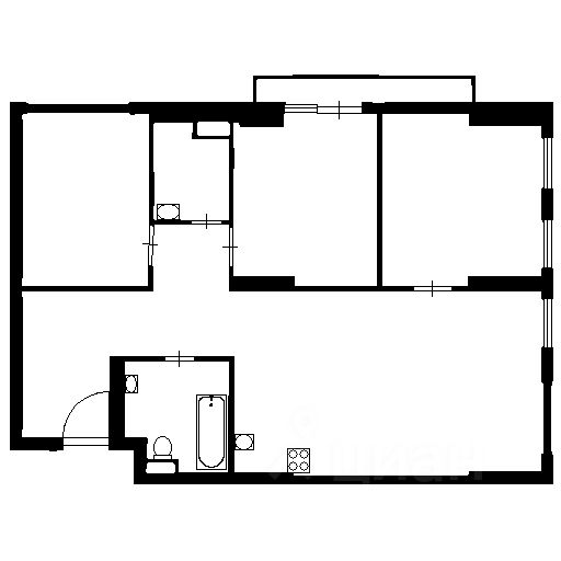 Аренда 3-комн квартиры на вторичном рынке Шмитовский проезд, 39к1