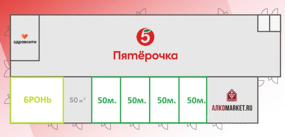 Аренда торгового помещения Выборг, Травяная улица