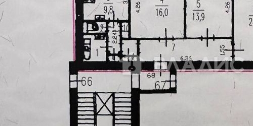 3-комн квартира Авиационная улица, 11