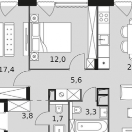 Продажа 3-комн квартиры на вторичном рынке Снежная улица