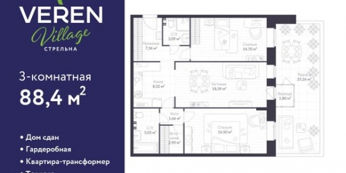 2-комн квартира Красносельское шоссе,  д. 42