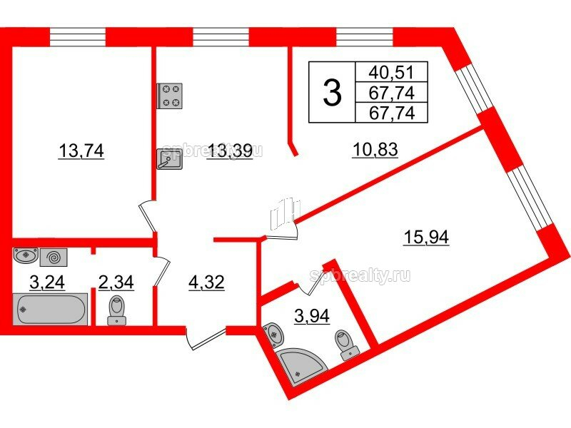 Продажа 3-комн квартиры в новостройке Сызранская ул., 23 А,  д. 23