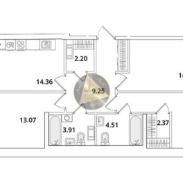 Продажа 3-комн квартиры на вторичном рынке Кубинская улица,  д. 82 к3 с1