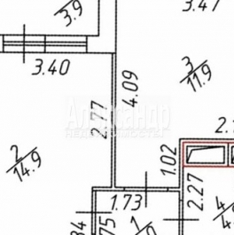 Продажа 1-комн квартиры на вторичном рынке ул Бокситогорская,  д. 33