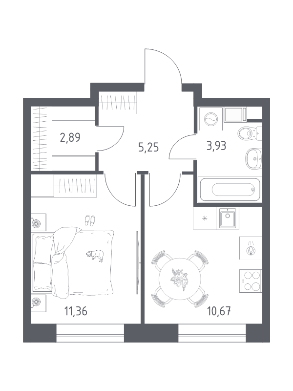 Продажа 1-комн квартиры в новостройке Староселье д.,  к. 12