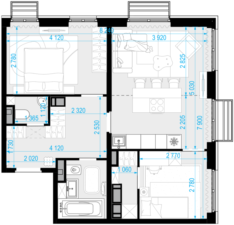 Продажа 2-комн квартиры в новостройке Коммунарка п., Бачуринская ул.,  к. 2