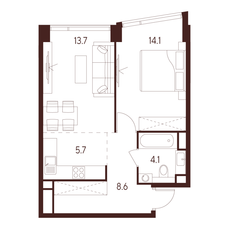 Продажа 1-комн квартиры в новостройке Москва г., Куусинена ул.,  к. B