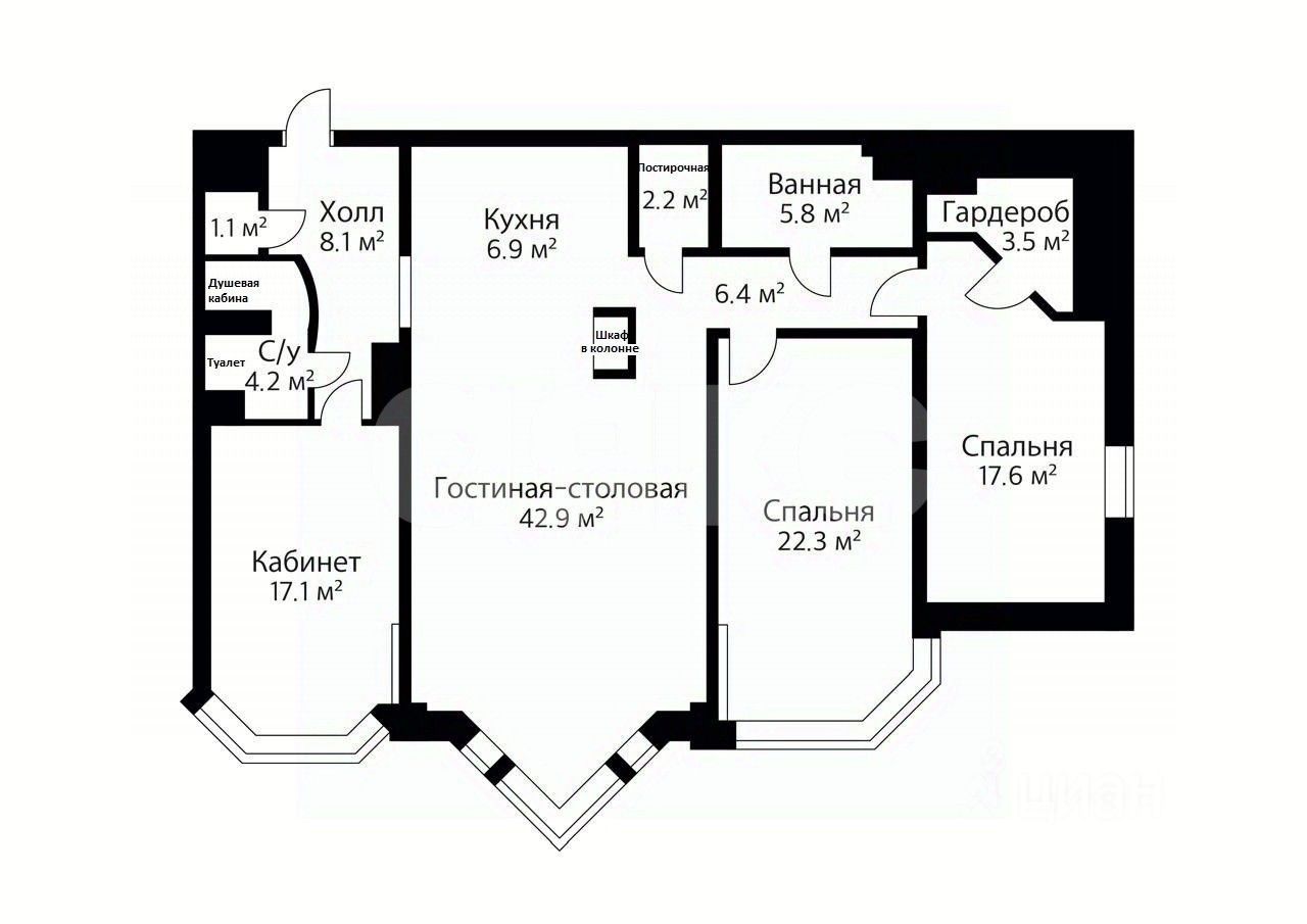 Продажа 4-комн квартиры на вторичном рынке Зоологическая улица, 22