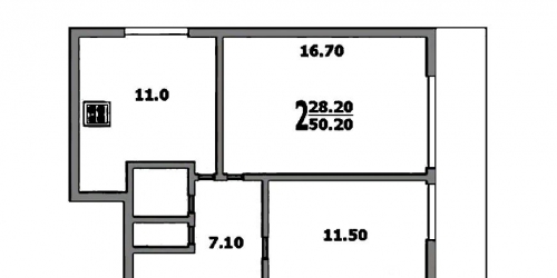 2-комн квартира Крестовский 2-й пер,  д. 12