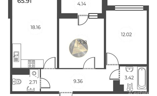 Продажа 1-комн квартиры на вторичном рынке Арцеуловская Аллея,  д. 23 к1