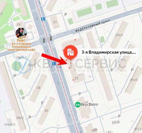 Продажа торгового помещения Владимирская 3-я ул,  д. 23