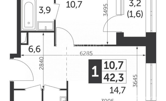 Продажа 1-комн квартиры на вторичном рынке ул Вильгельма Пика,  д. 3,  к. 2