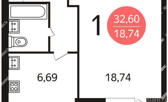 Продажа 1-комн квартиры на вторичном рынке Ярославское шоссе,  д. 142