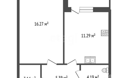 Продажа 1-комн квартиры на вторичном рынке улица Валерия Гаврилина,  д. 5