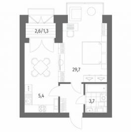 Продажа 1-комн квартиры на вторичном рынке улица Академика Константинова,  д. 1 к1 с1