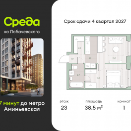 Продажа 1-комн квартиры в новостройке Очаковское шоссе