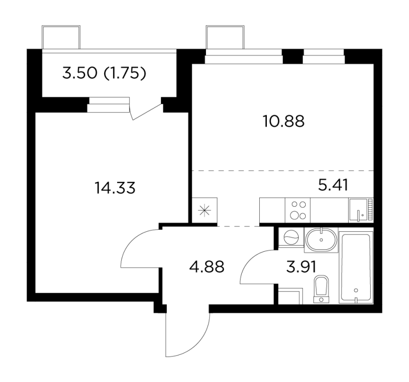 Продажа 1-комн квартиры в новостройке Пушкино г., Просвещения ул.,  к. 23