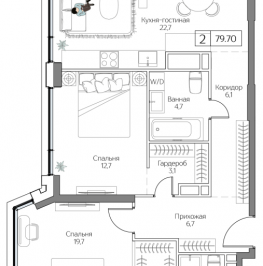 Продажа 2-комн квартиры в новостройке Москва г., Проектируемый проезд № 4062, к. Terra Продажа 2-комн квартиры в новостройке Москва г., Проектируемый проезд № 4062, к. Terra