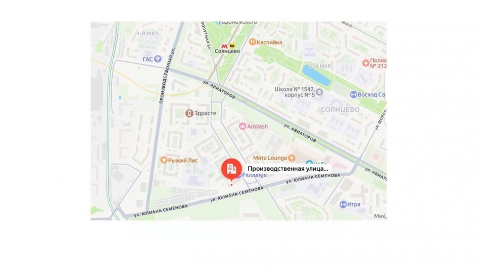 Аренда ПСН Производственная улица,  д. 12 к2