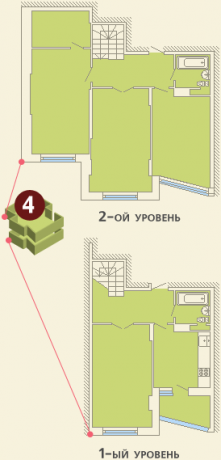 Планировка ЖК Апрелевка, Дубки, корп. 1, 130.26 м2