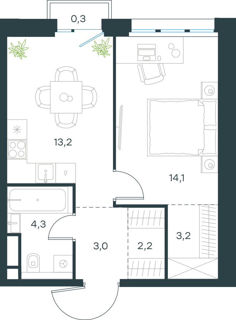 Продажа 1-комн квартиры в новостройке Москва г., Ильменский проезд,  к. 3
